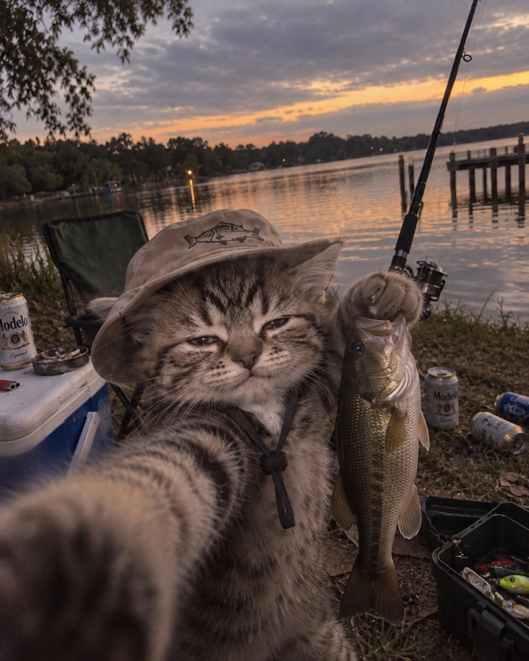 gone fishing.